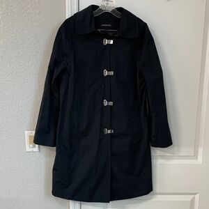 London Fog Women's Black Trench Coat